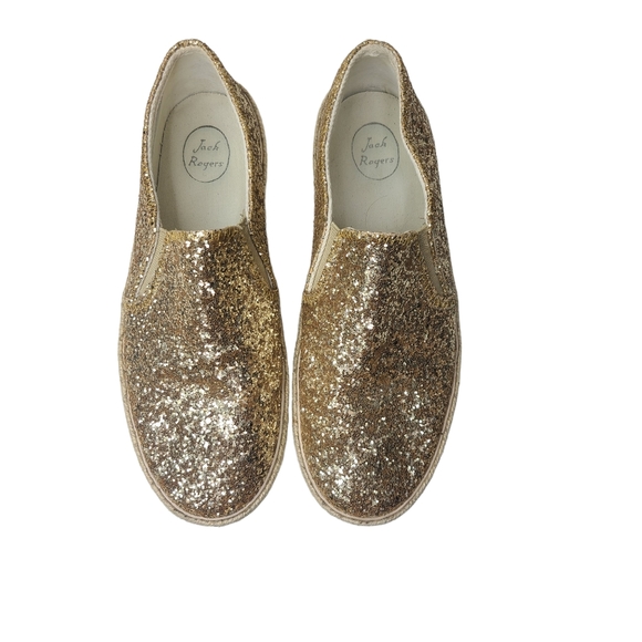 Jack Rogers Size 9 Slide On Gold Shoes - Picture 4 of 7